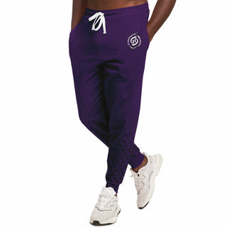 Mens Emblem Jogger - Purple Shield