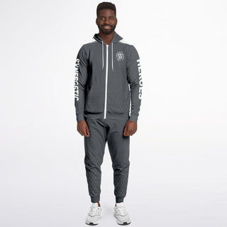 Mens Ziphoodie & Emblem Jogger - Shadow Gray