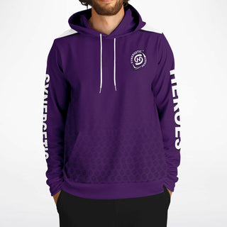 Mens Hoodie - Purple Shield