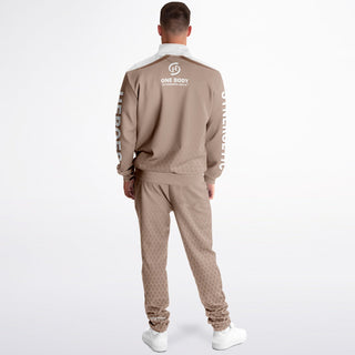 Mens Tracksuit - Taupe Stone