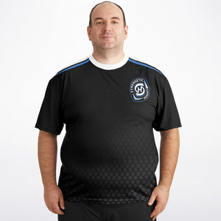 Mens Plus-size T-Shirt - Obsidian Black - Synergetic Heroes