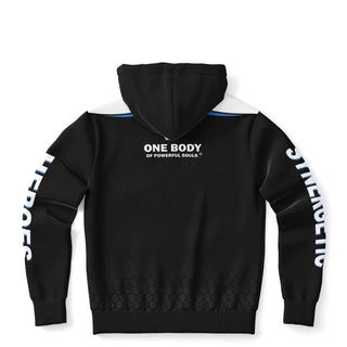 Mens Zip-Up Hoodie - Obsidian Black