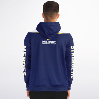 Mens Zip-Up Hoodie - Midnight Blue