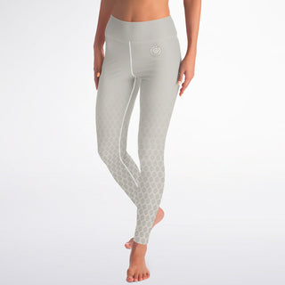 Yoga Leggings - Jade White - Synergetic Heroes