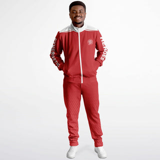 Mens Tracksuit - Fire Red
