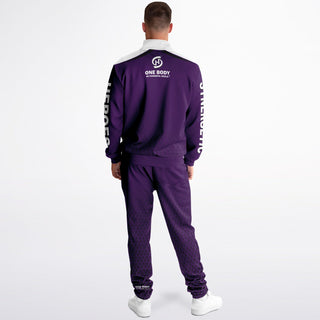 Mens Tracksuit - Purple Shield
