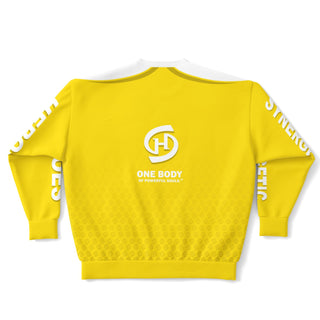 Mens Athletic Plus-size Sweatshirt - Yellow Sun