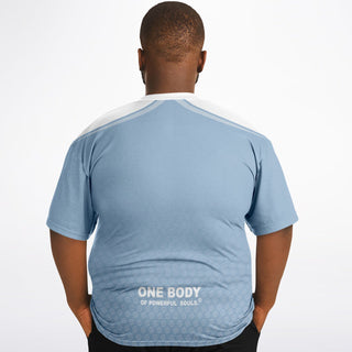Mens Plus-size T-Shirt - Angel Blue - Synergetic Heroes