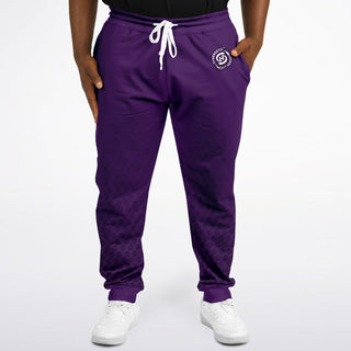 Mens Plus-size Jogger - Purple Shield