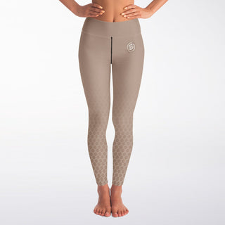 Yoga Leggings - Taupe Stone - Synergetic Heroes