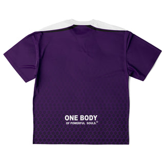 Mens Plus-size T-Shirt - Purple Shield