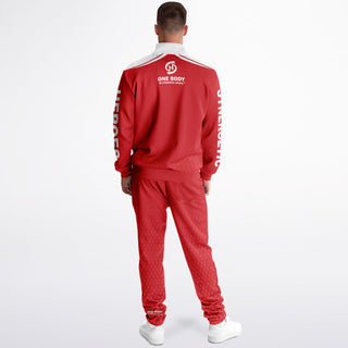 Mens Tracksuit - Fire Red