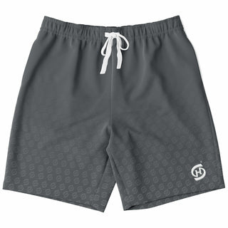 Mens Athletic Long Shorts - Shadow Gray