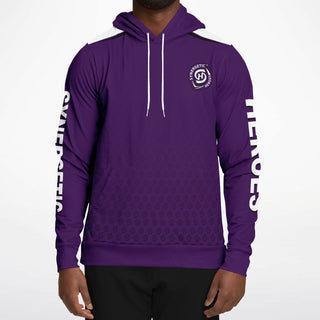 Mens Hoodie - Purple Shield