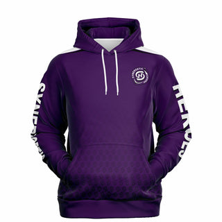 Mens Hoodie - Purple Shield
