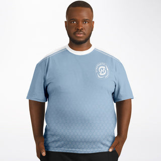 Mens Plus-size T-Shirt - Angel Blue - Synergetic Heroes