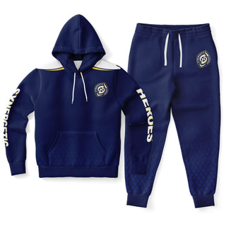 Mens Hoodie & Emblem Jogger - Midnight Blue