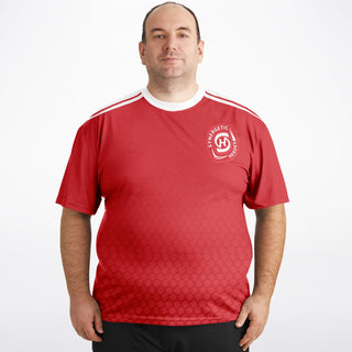 Mens Plus-size T-Shirt - Fire Red - Synergetic Heroes