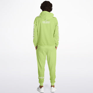 Mens Hoodie & Lettered Jogger - Harmony Green