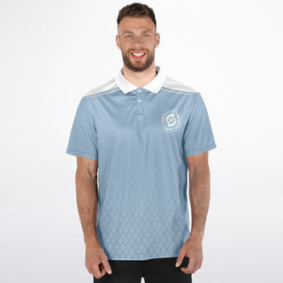 Mens Polo Shirt - Angel Blue - Synergetic Heroes