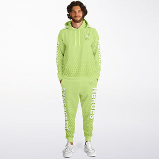 Mens Hoodie & Lettered Jogger - Harmony Green