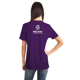 Womens T-shirt - Purple Shield