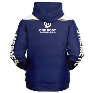 Womens Zip-Up Hoodie - Midnight Blue