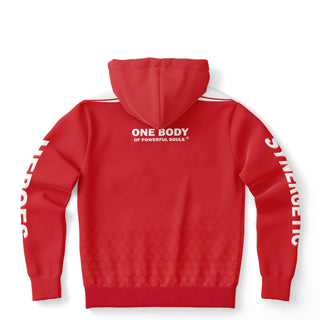 Womens Hoodie - Fire Red