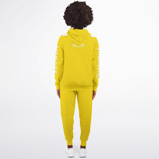 Womens Ziphoodie & Emblem Jogger - Yellow Sun