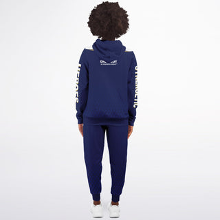 Womens Ziphoodie & Emblem Jogger - Midnight Blue