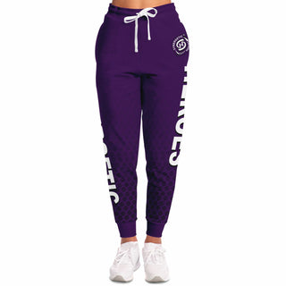 Womens Lettered Jogger - Purple Shield