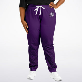 Womens Plus-size Emblem Jogger - Purple Shield
