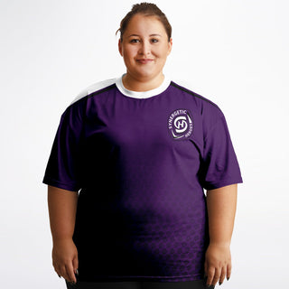 Womens Plus-size T-Shirt - Purple Shield