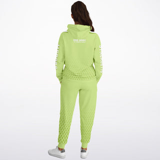 Womens Hoodie & Emblem Jogger - Harmony Green
