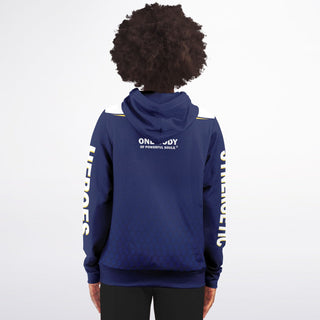 Womens Zip-Up Hoodie - Midnight Blue