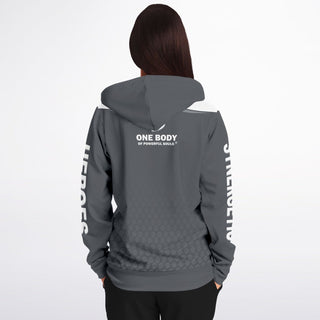 Womens Zip-Up Hoodie - Shadow Gray