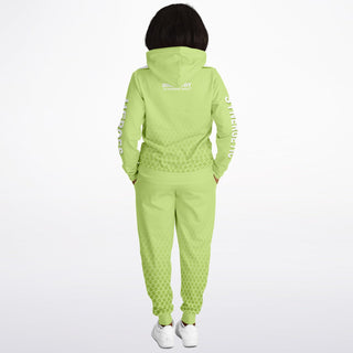 Womens Hoodie & Emblem Jogger - Harmony Green