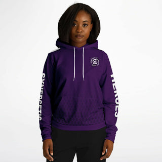 Womens Hoodie - Purple Shield
