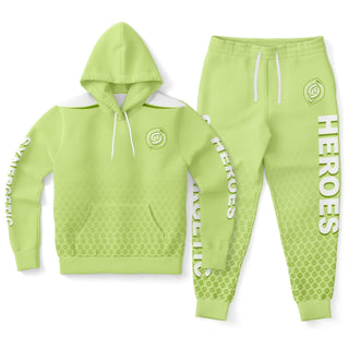 Womens Lettered Hoodie & Jogger - Harmony Green - Synergetic Heroes
