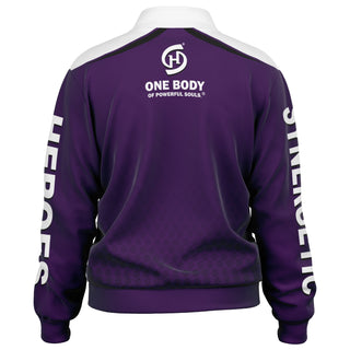 Womens Track Jacket - Purple Shield