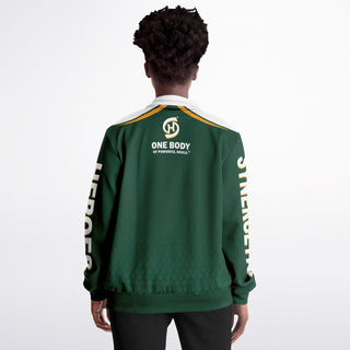 Womens Track Jacket - Emerald Green