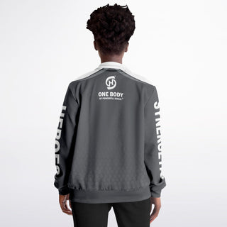 Womens Track Jacket - Shadow Gray