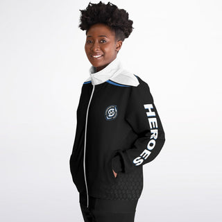 Womens Track Jacket - Obsidian Black