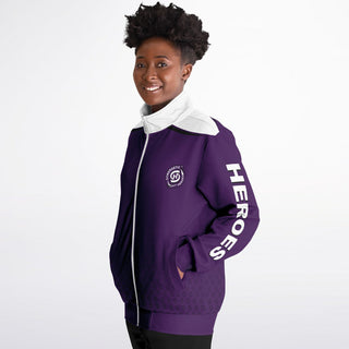 Womens Track Jacket - Purple Shield