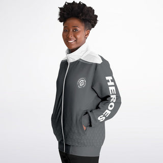 Womens Track Jacket - Shadow Gray