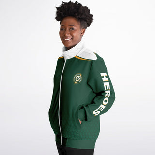 Womens Track Jacket - Emerald Green