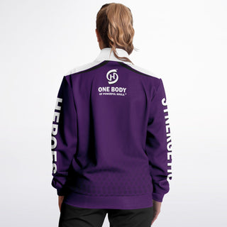 Womens Track Jacket - Purple Shield