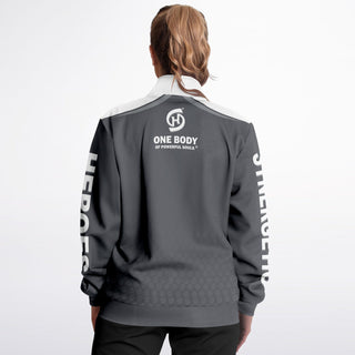 Womens Track Jacket - Shadow Gray