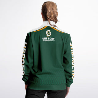 Womens Track Jacket - Emerald Green