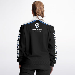 Womens Track Jacket - Obsidian Black